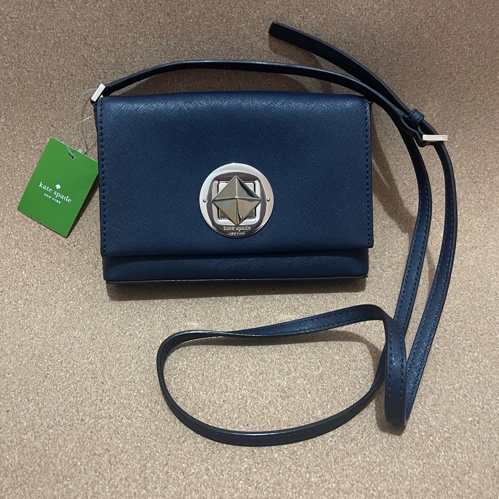 Kate Spade New York Small Saffiano Leather Newbury Lane Sally Crossbody Bag NEW